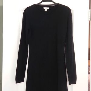 Garnet Hill basic black sweater dress in great condition! Classic!
